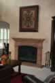 Living Room Faux Stone Fireplace